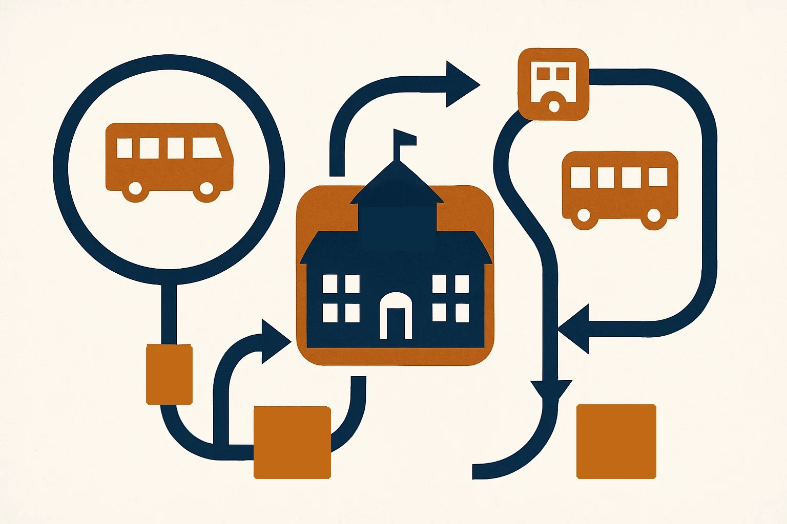 How a K-8 might reduce bus route hours through consolidation · an operational analysis. article image 1
